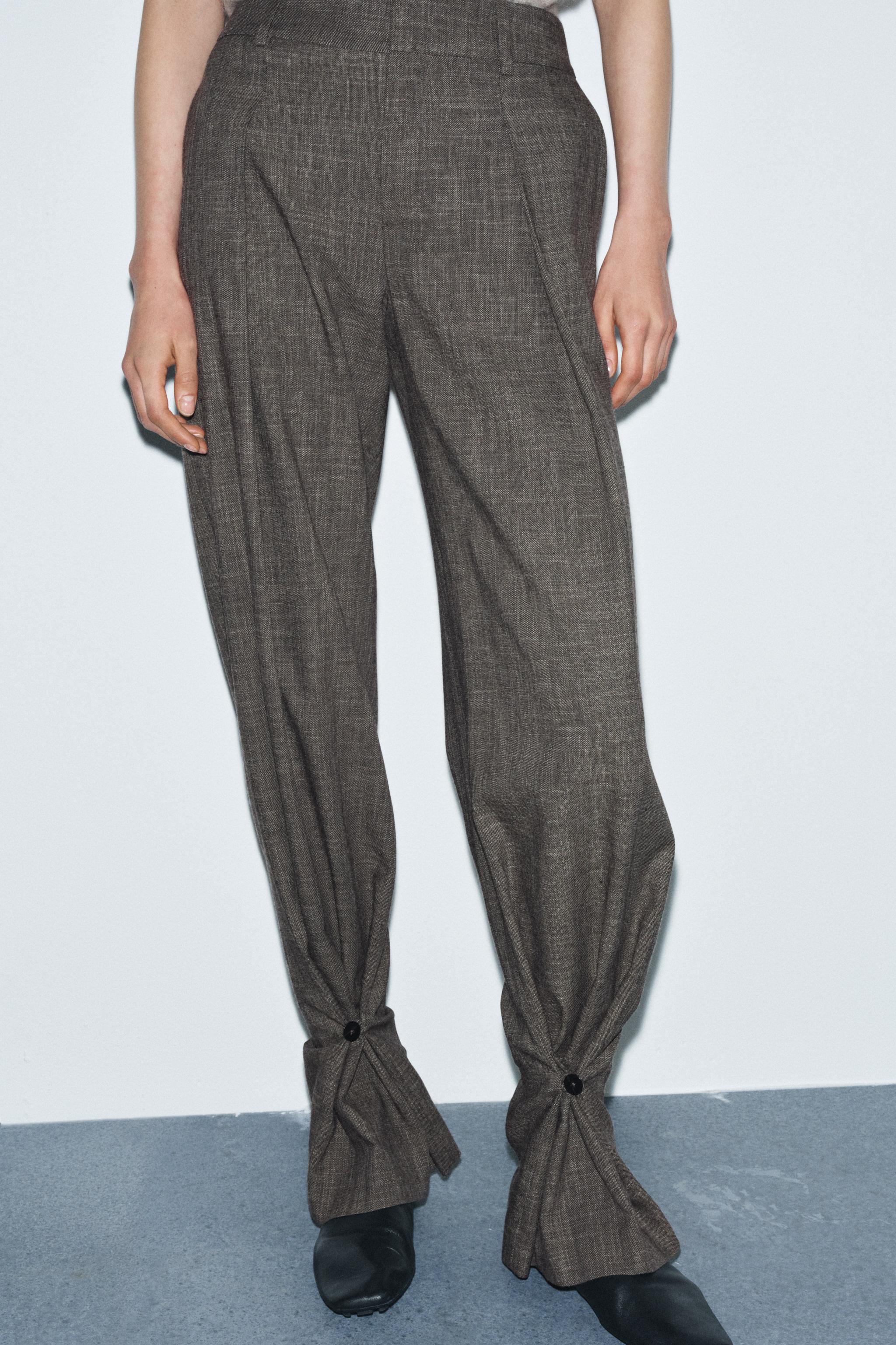 BUTTON CUFF PANTS ZW COLLECTION